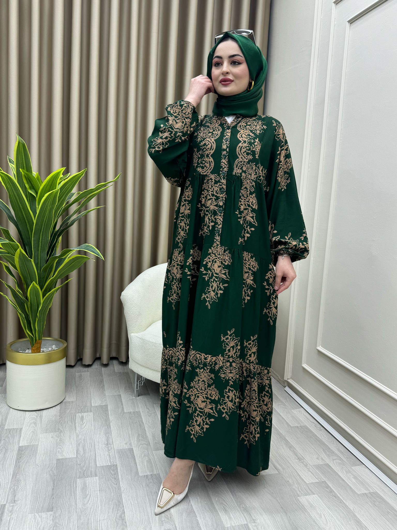 Ebra Elbise Zümrüt